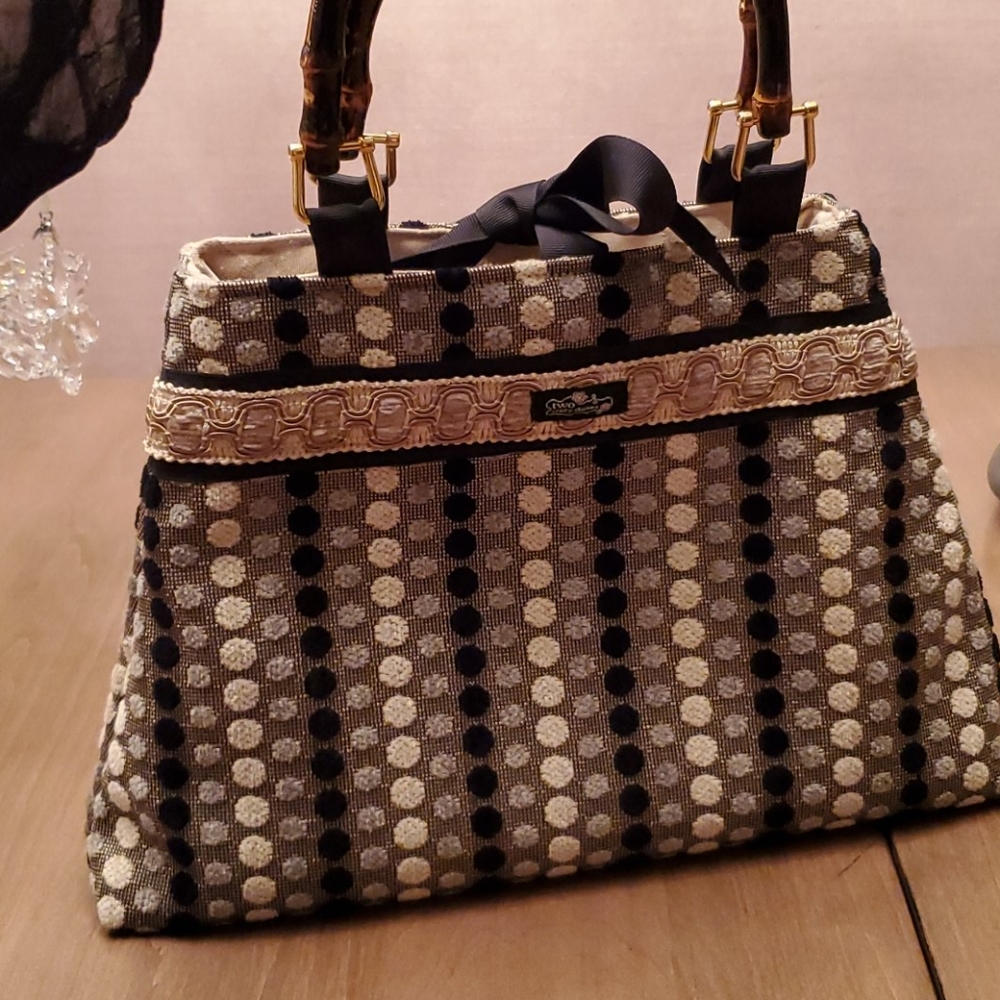 Two Crazy Daisy's Handmade Fabric Handbag